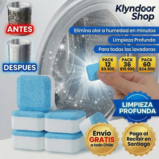 Pastillas limpia lavadora